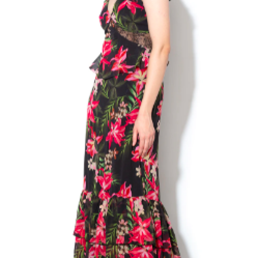 Guess, Rochie maxi cu model floral