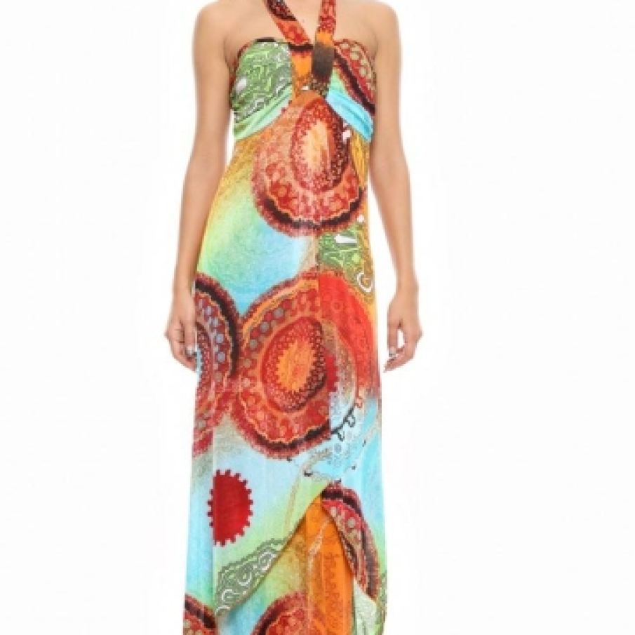 Rochie maxi multicolora 