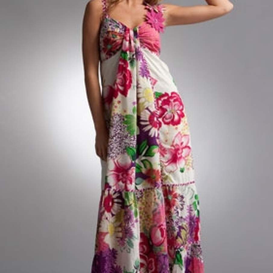 Rochie lunga, exotica