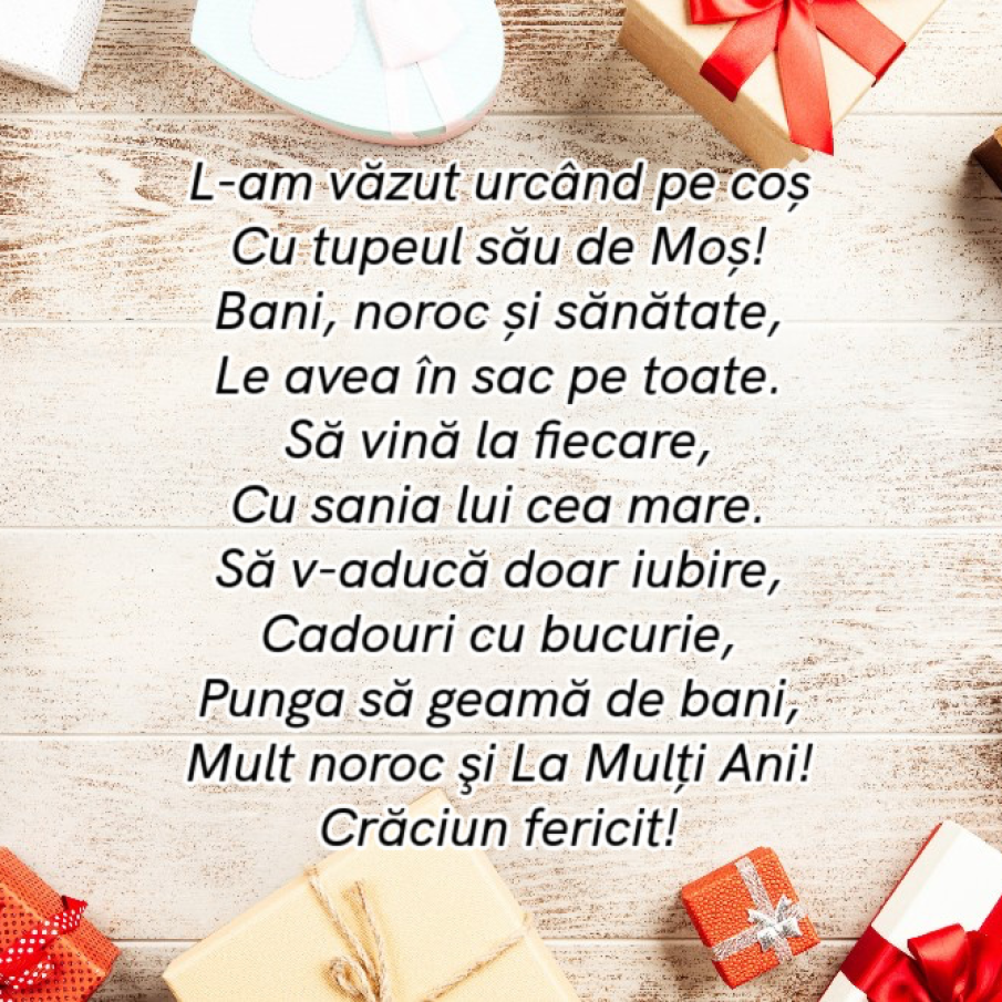 Mesaje, urări și poezii de Crăciun