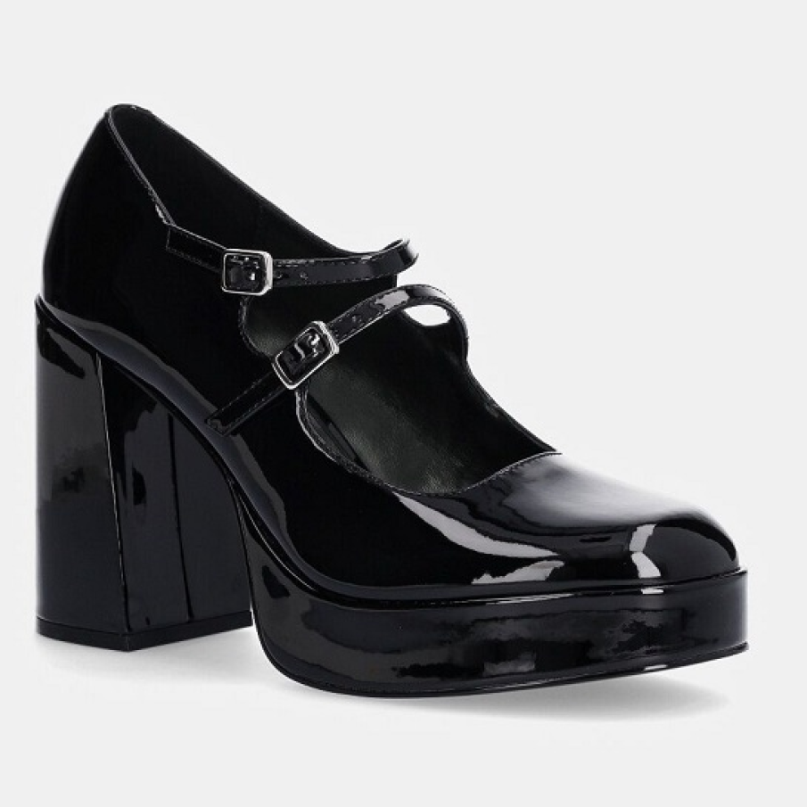 Pantofi Mary Jane pumps din colecția Steve Madden cu toc ultra înalt de 11 cm, drept, stabil și gros 