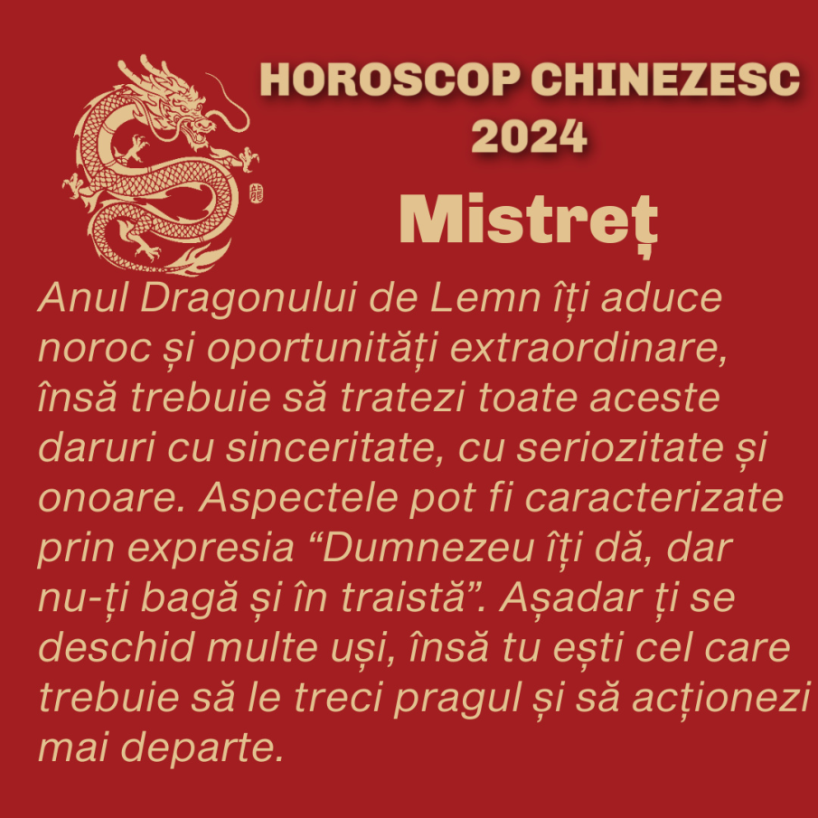  Horoscop Chinezesc 2024