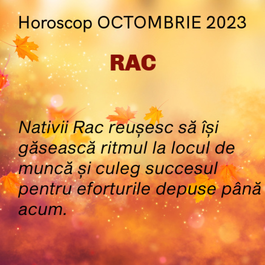 HOROSCOP OCTOMBRIE 2023