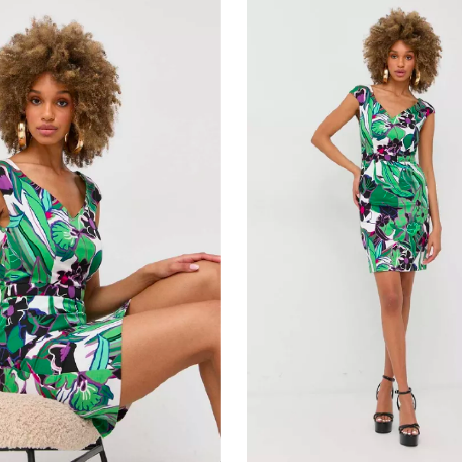 Morgan - rochie culoarea verde, mini, mulată