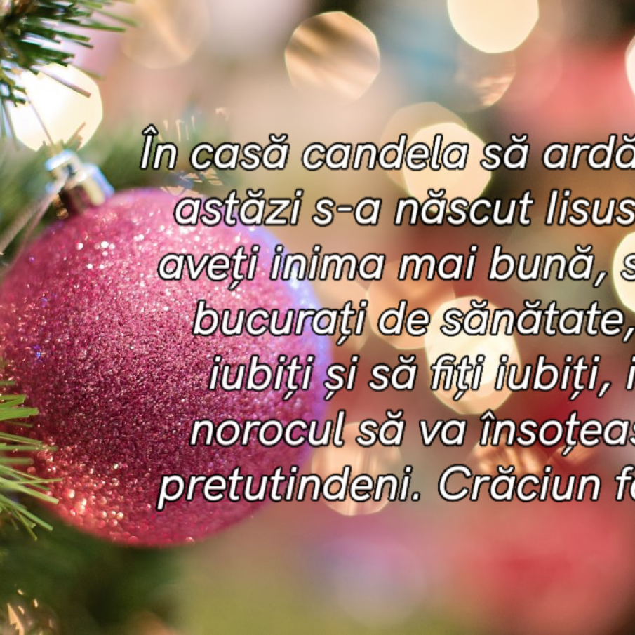 Mesaje, urări și poezii de Crăciun