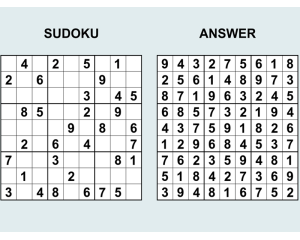 sudoku. 