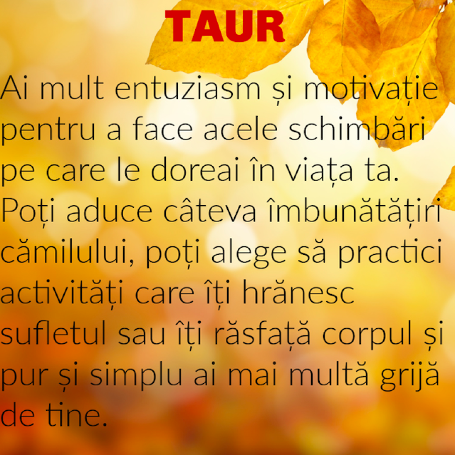 Horoscop Noiembrie 2023: Zodia Taur